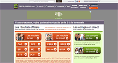 Desktop Screenshot of france-examen.com