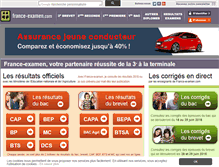 Tablet Screenshot of france-examen.com